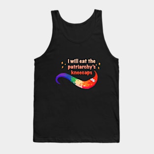 gay pride Worm eats the patriarchy Tank Top